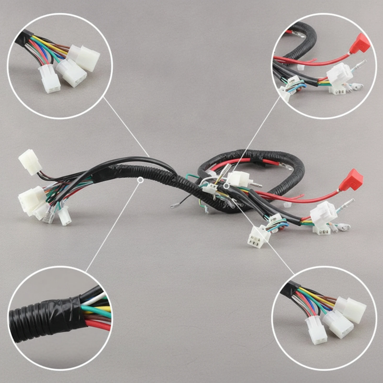 Motorcycle Wiring Harness Replacement Electrical Harness Main Loom Compatible Complete