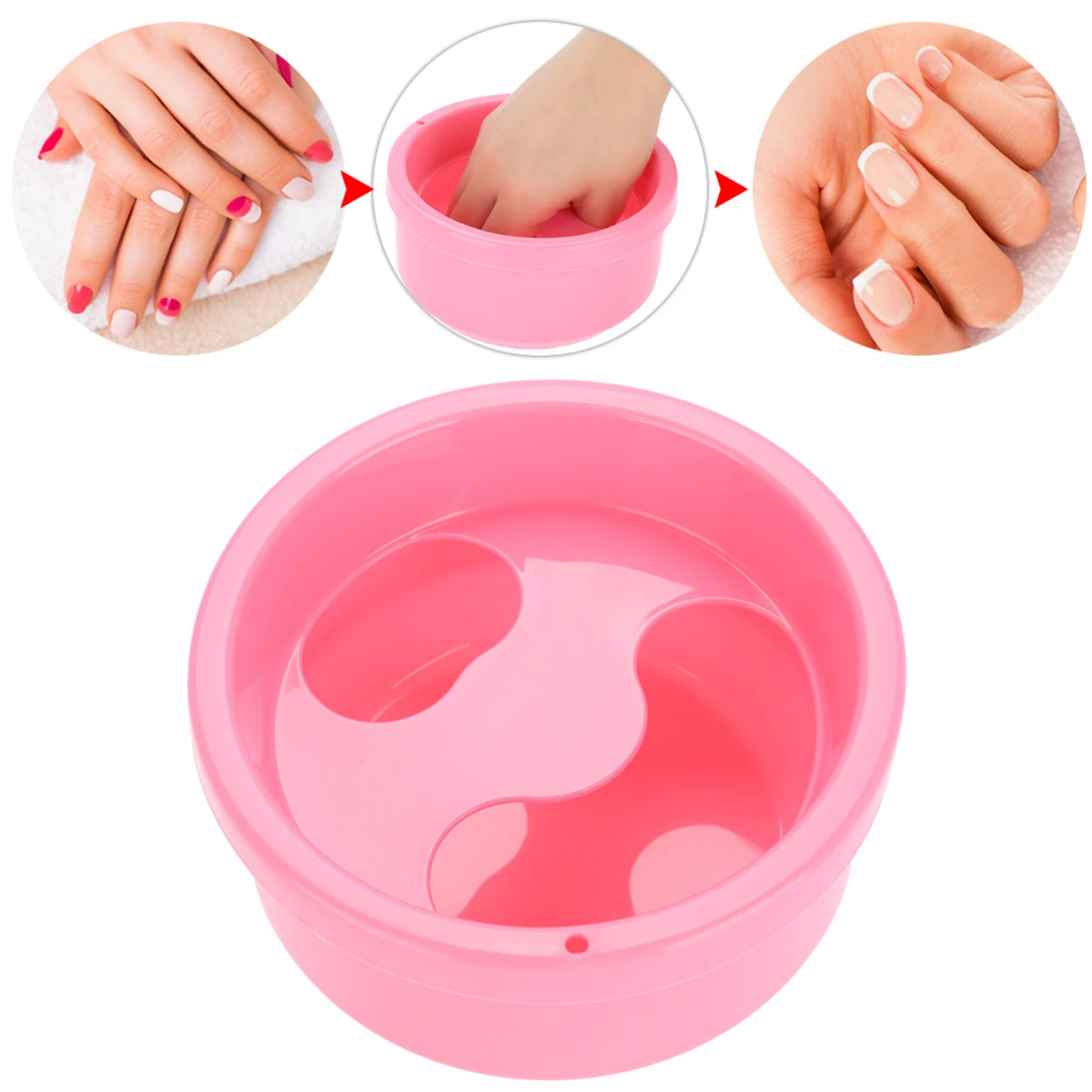 Nail Art Wash Bowl Nail Art Hand Wash Soak Bowl Thickened Polish Treatment False Nail Removal Bowl Manicure Tool
