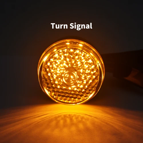 Imagen 2 del producto Intermitente LED para horquilla de motocicleta, lámpara indicadora de luz delantera y trasera de 39mm/41mm, 4 piezas, para Harley Sportster, Dyna, Bobber