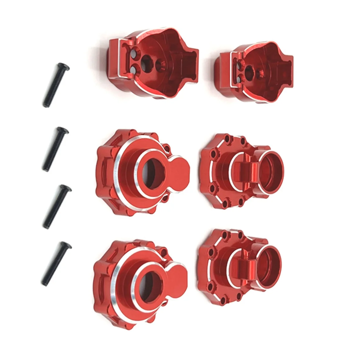 Y34A RC Car Upgrade Rear Axle Cup Kit for 1/10 TRX4 HUANGBO 1/10 R1001 R1002 R1003 RC Car Upgrade Parts Red