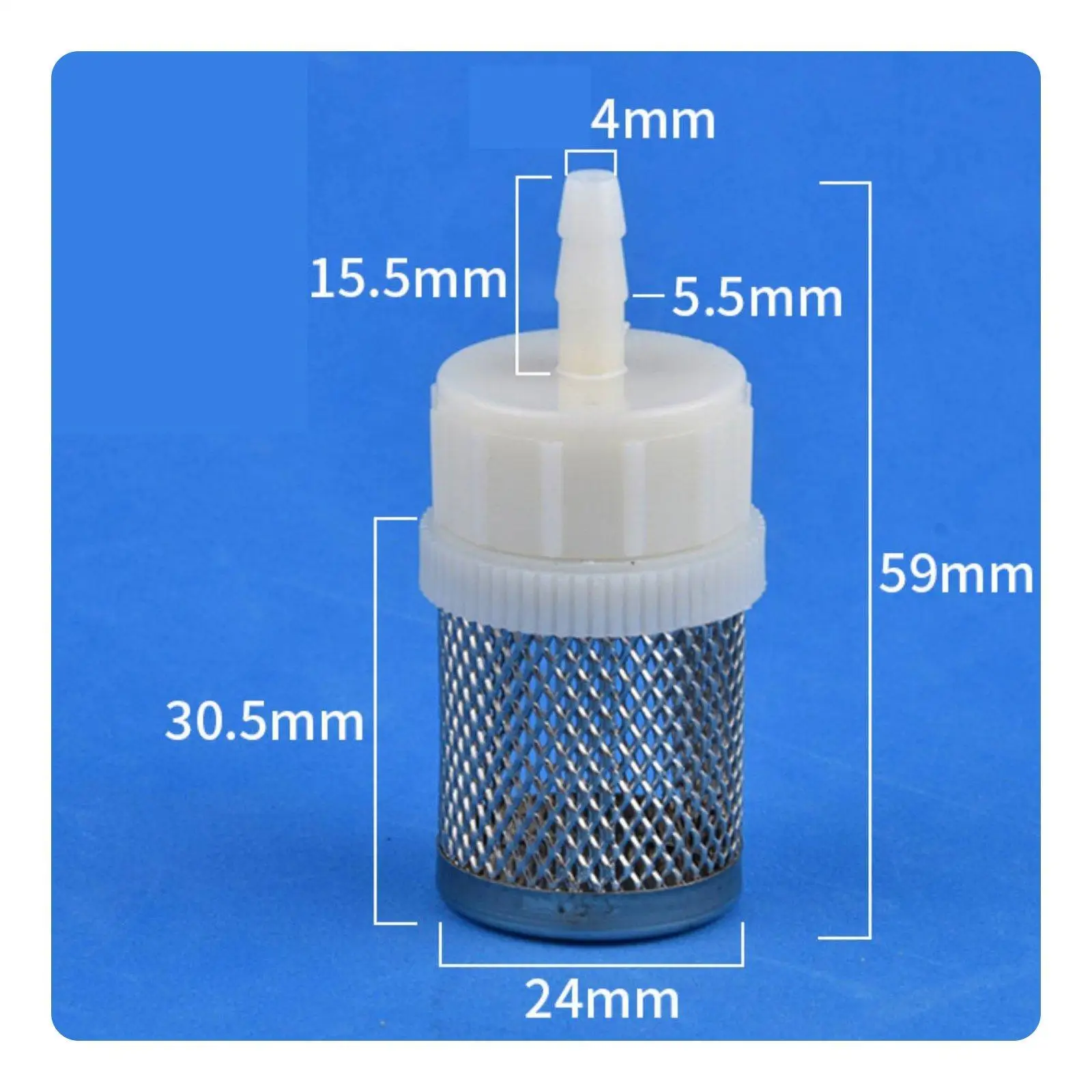 Hose Connector Strainer Sediment Sand Leaf Filter Mesh Inlet Guard for Pump Longevity in Fish Tanks and Gardens