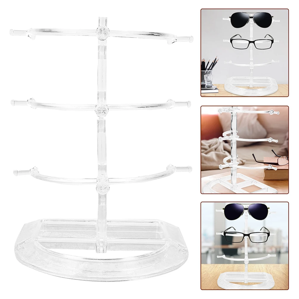 

4 Pcs Plastic Glasses Display Stand Sunglass Holder Organizer Eyeglass Frame Sunglasses