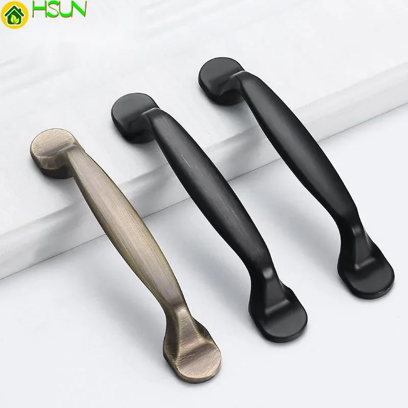 Modern personality simple and compact drawer hardware handle American style drawer door monochromatic handle