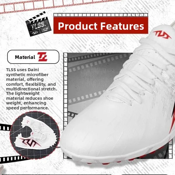 

TLSS Striker Ультракожаный Fooall oes Мужской углеродное волокно с шипами против поворота TF Искусственная задница Soccer oes o Absorption