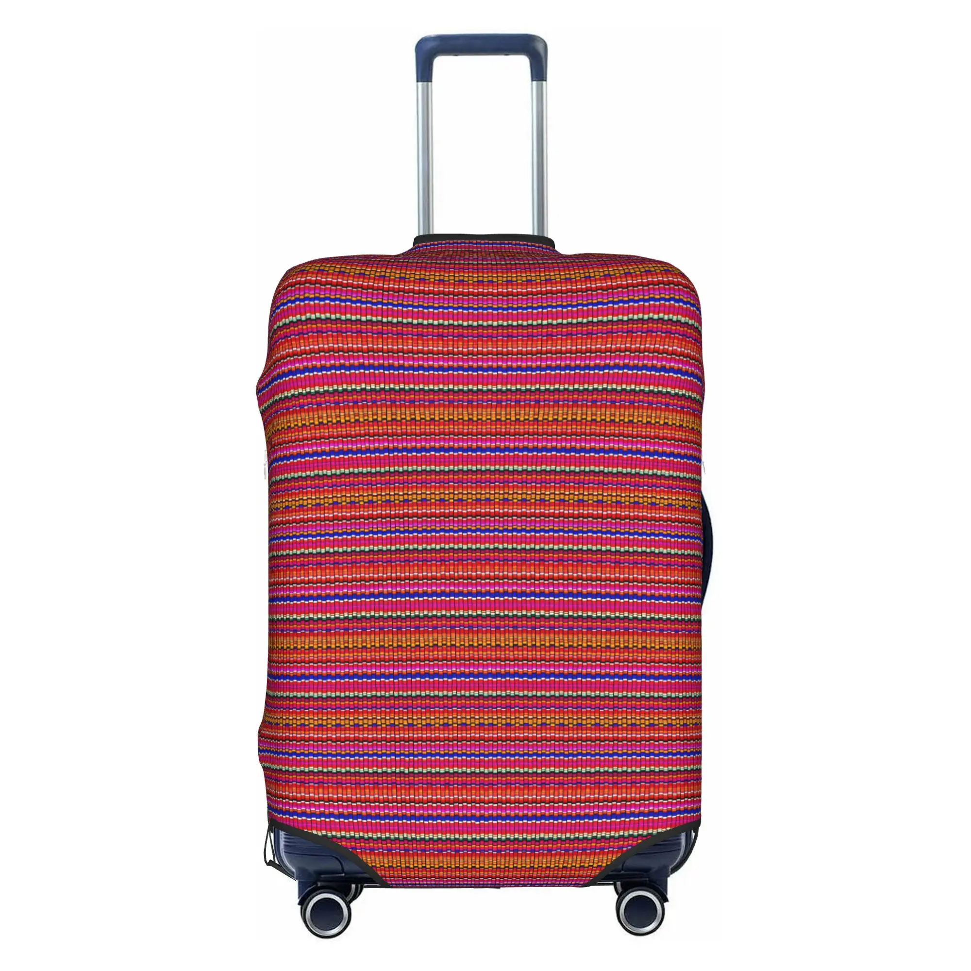 Mexican Serape Cinco De Mayo Luggage Cover Funny Colorful Geometric Stripes Suitcase Protector Covers Suit For 18-32 inch