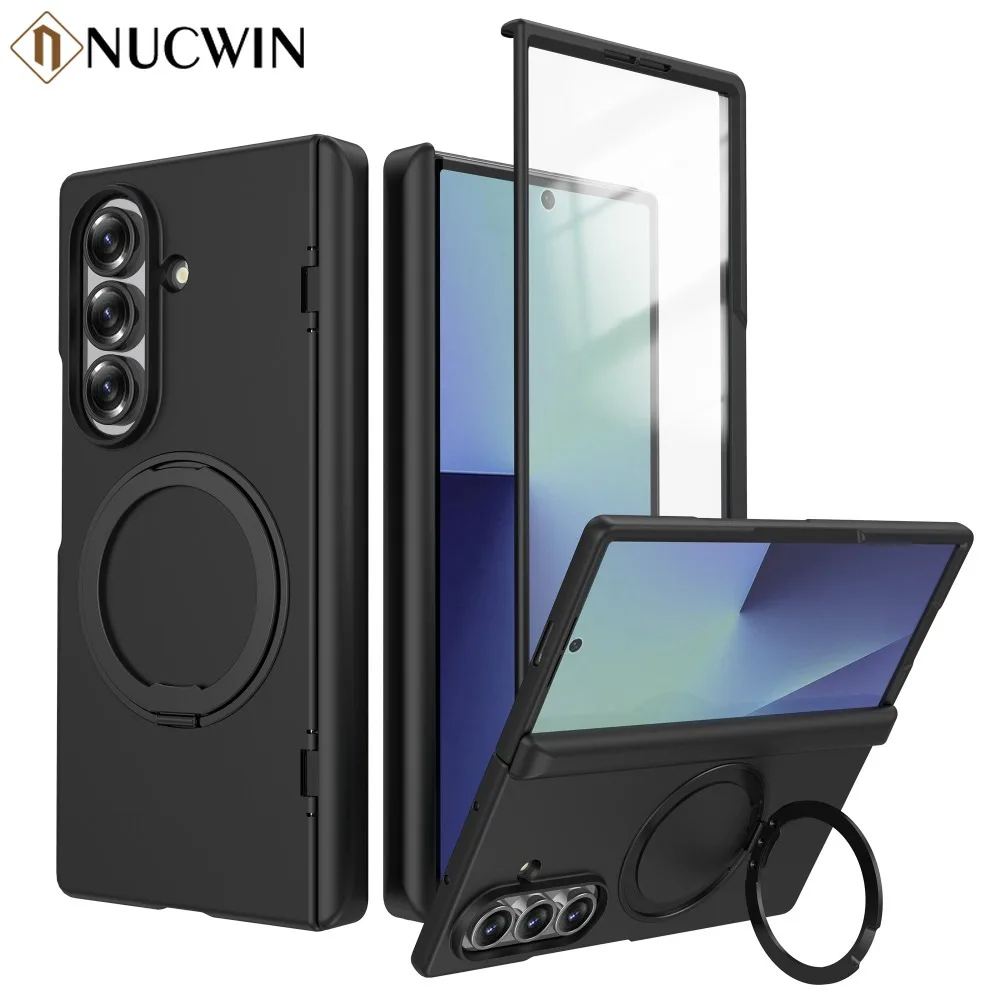 

360 ° Вращающийся магнитный чехол-держатель для Samsung Galaxy Z Fold 7, Magsafe, защитная крышка для экрана с беспроводной зарядкой