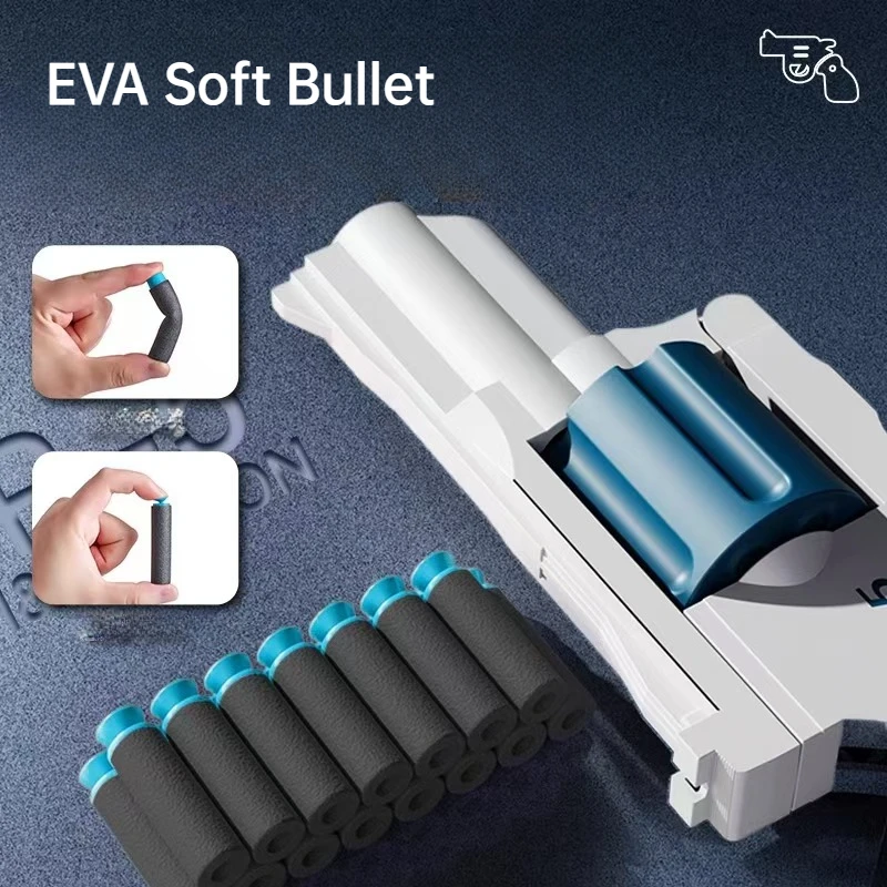 Manual ZP5 Revolver Pistol EVA Soft Dart Bullet Launcher Toy Gun Weapon Outdoor Airsoft Pistola For Boys Birthday Gift