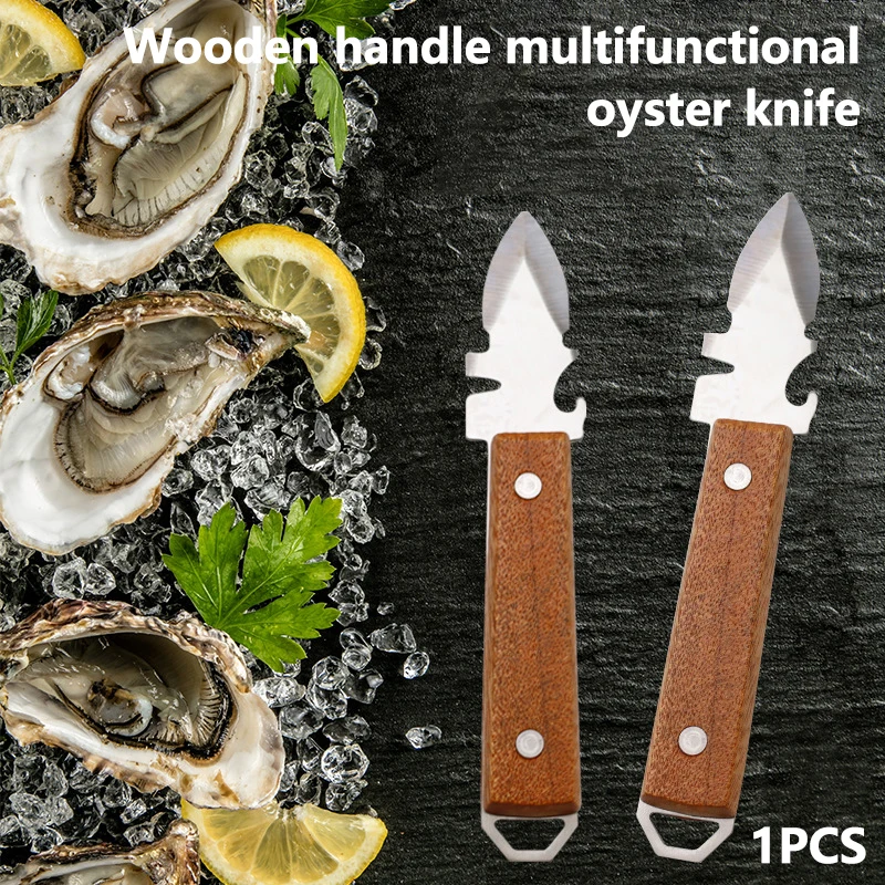 Thickening Stainless Steel Oyster Knife Simple Household Scallop Oyster Shell Opener Commercial Multifunction Shell Prying Tools