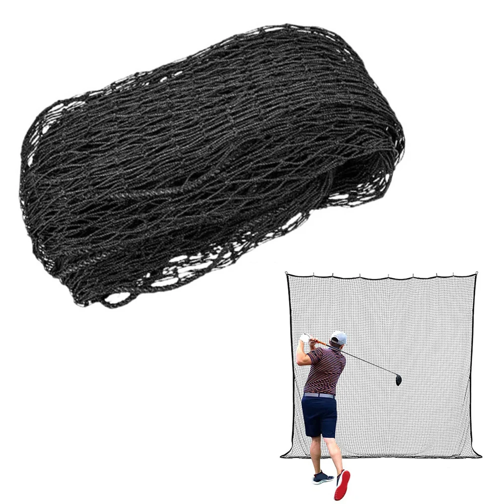 Polyethylene Golf Training Net 9.8x9.8 ft Designed for Tee Shots Chipping and Practice in Residential or School Settings