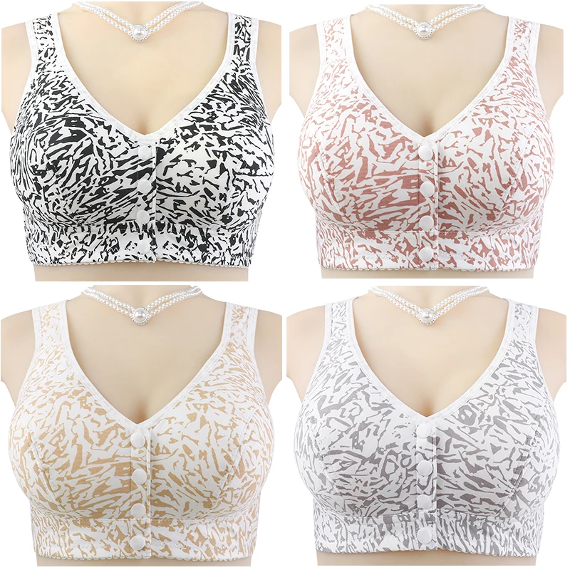 Wireless Bras For Women T-Shirt Brassiere Front Closure Underwear Comfortable Lingerie Push Up