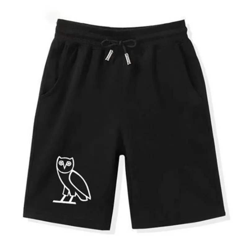 Drake Ovoxo Rock Band Shorts Men\'s Sports Five-point Pants Medium Pants Casual Pants Loose Summer Straight