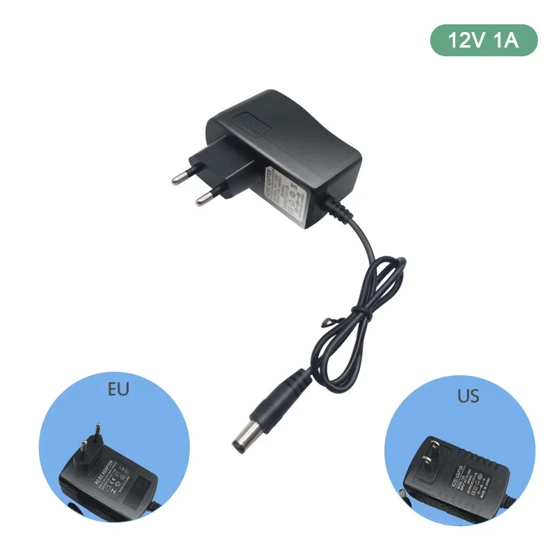 Imagem -04 - Adaptador de Energia Led com Transformador de Iluminação dc 12v 1a 2a 3a 5a 6a 8a au ue Eua uk Plug para Led Strip Light Cctv