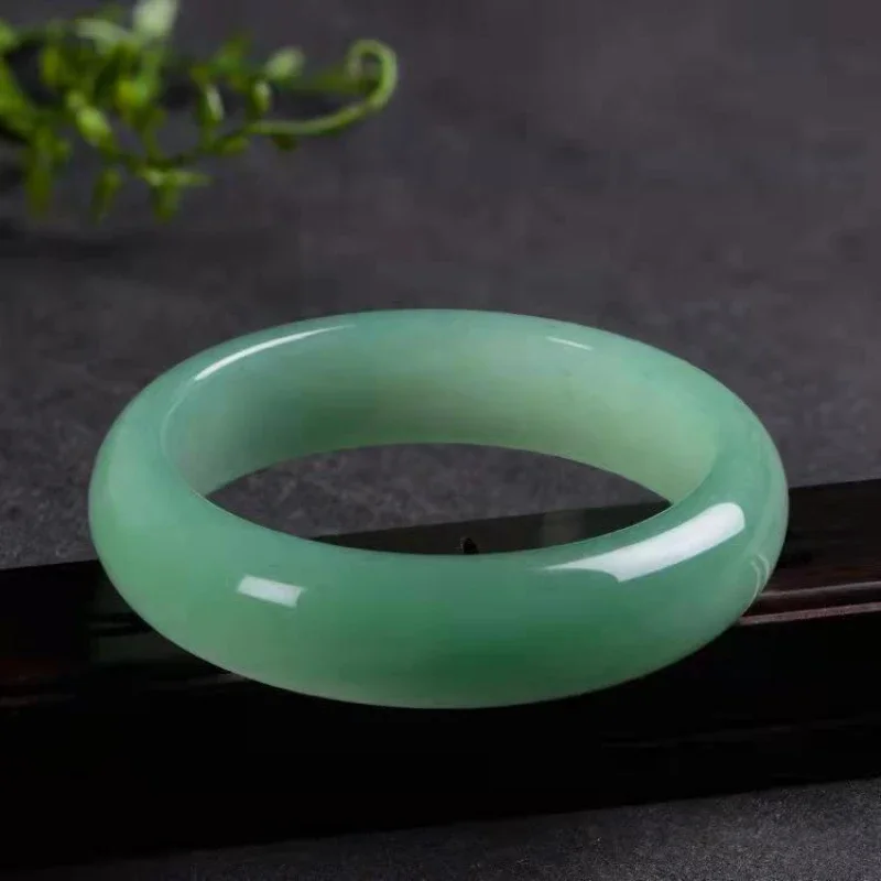 Dongling Jade Bracelet Women's  Bracelet Bean Green She Taicui  Duck Egg Green  Women's Bracelet