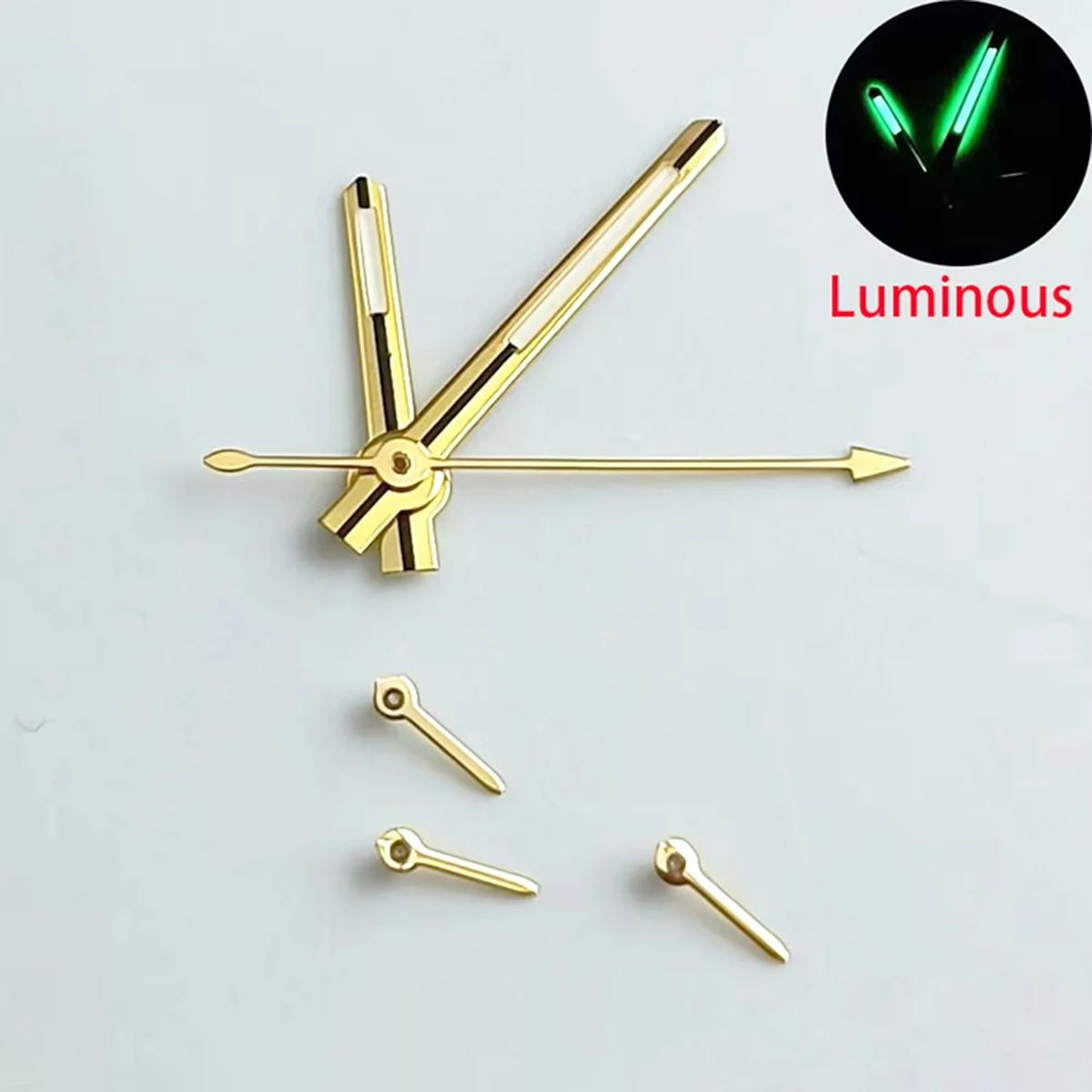 Green Luminous 3 Pcs Watch Hands Fits VK63 VK63A Quartz Movement Hands Watch Modification Replacement Accessories