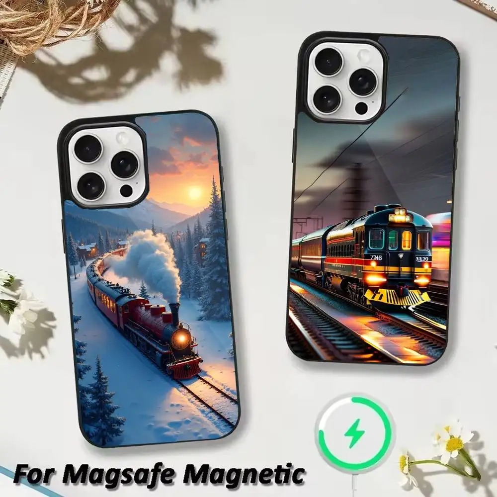 

vintage steam train Phone Case For iPhone 17,16,15,14,13,12,Plus,Pro,Max For Magsafe Magnetic Wireless Charge