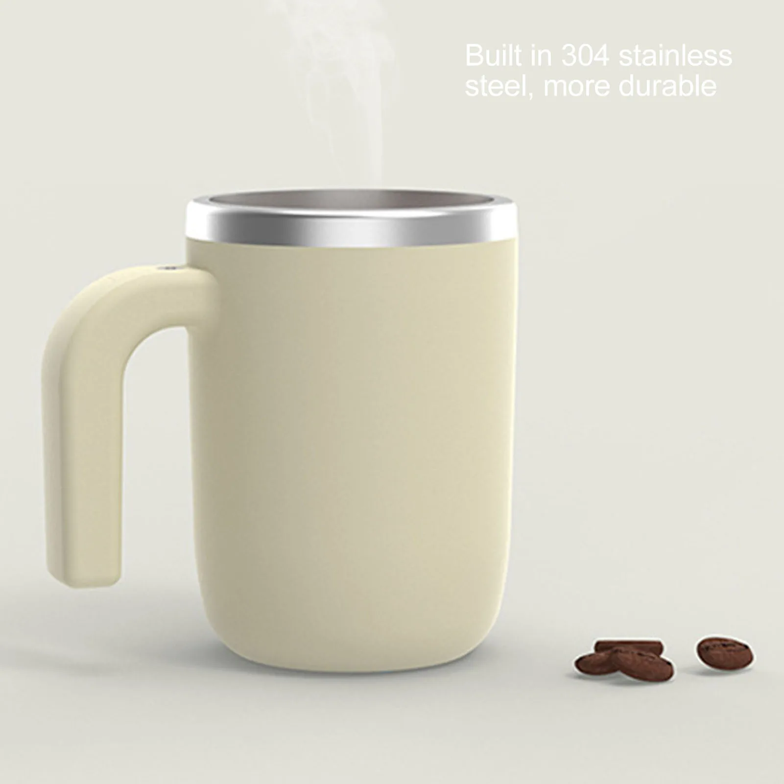 自動攪拌マグ 磁気充電式 電動自動攪拌 ステンレス製カップ コーヒー 紅茶 ホットチョコレート ミルク用