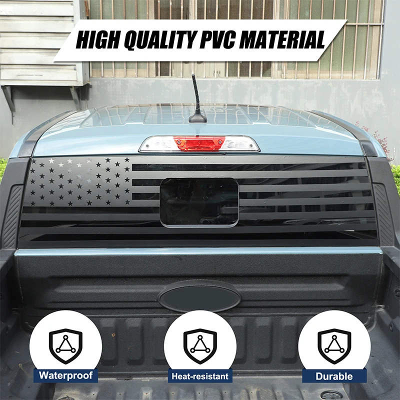 

For Ford Maverick 2022-2025 Automotive Trunk Glass Sticker PVC National Flag Automotive Window Sticker Decorative Accessories