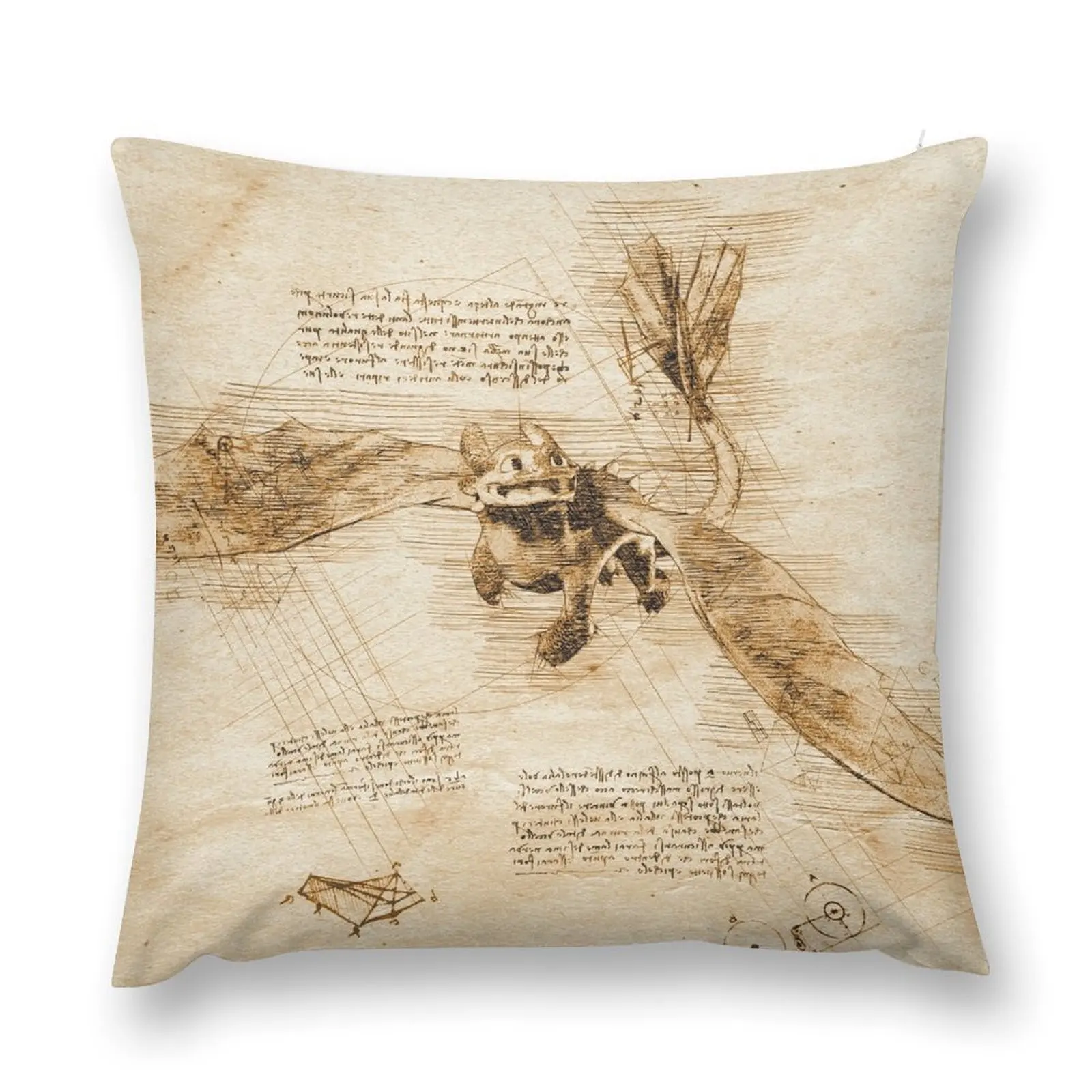 Nightfury -Da Vinci style Throw Pillow Pillowcases Bed Cushions Ornamental Pillow Sofa Cushion Cover pillow