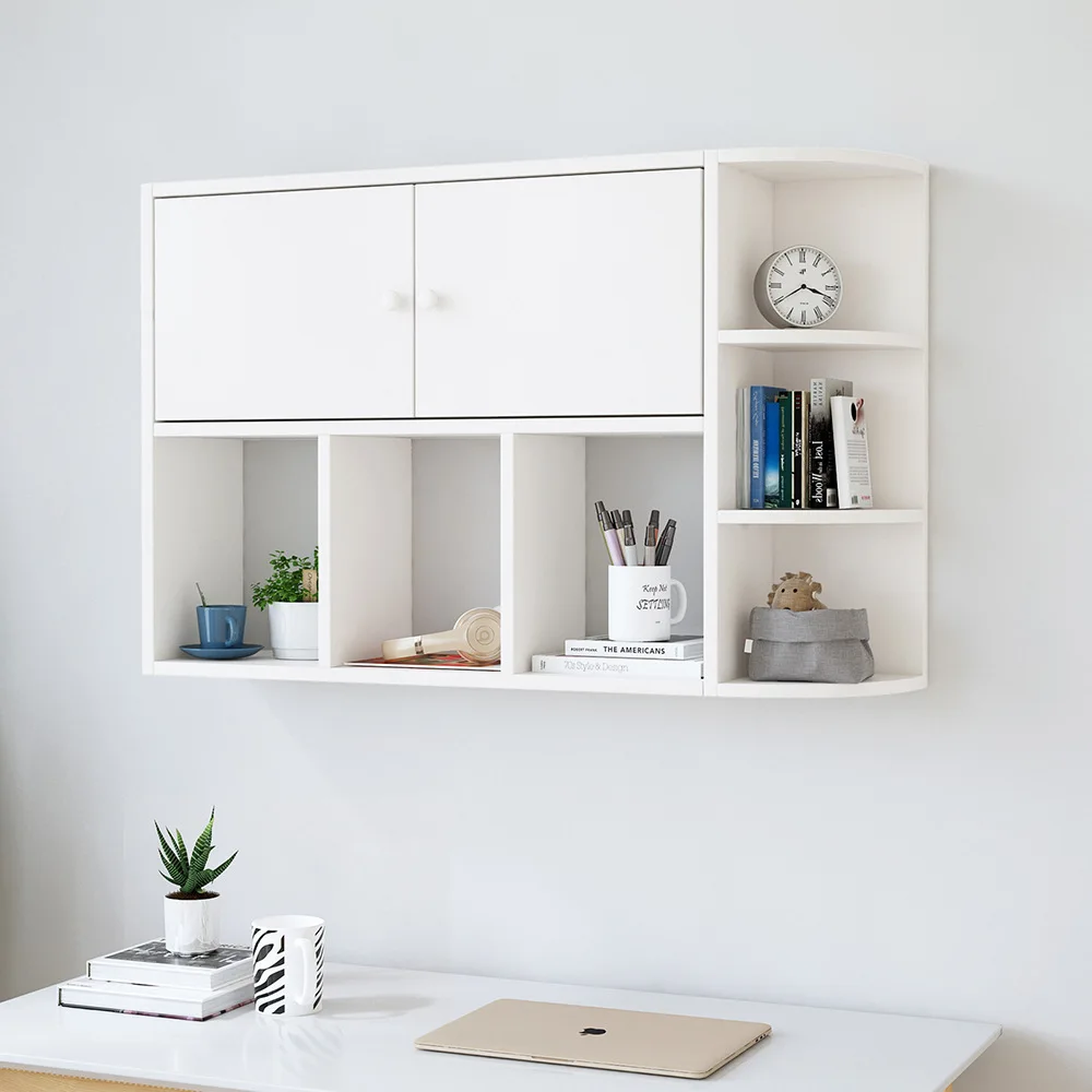 

Bookshelf wall-mounted bookcase wall storage locker study