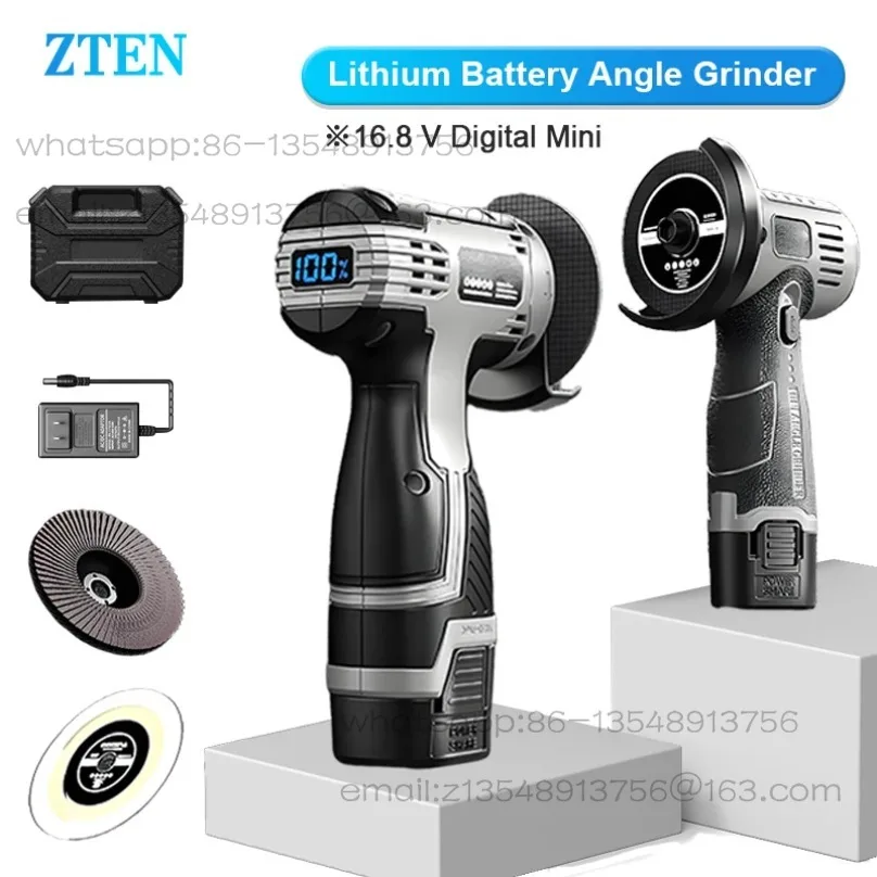 28000R 16.8V Mini Angle Grinding Portable Rechargeable Polisher Cutting House Polishing Metal Tools Wood Processing