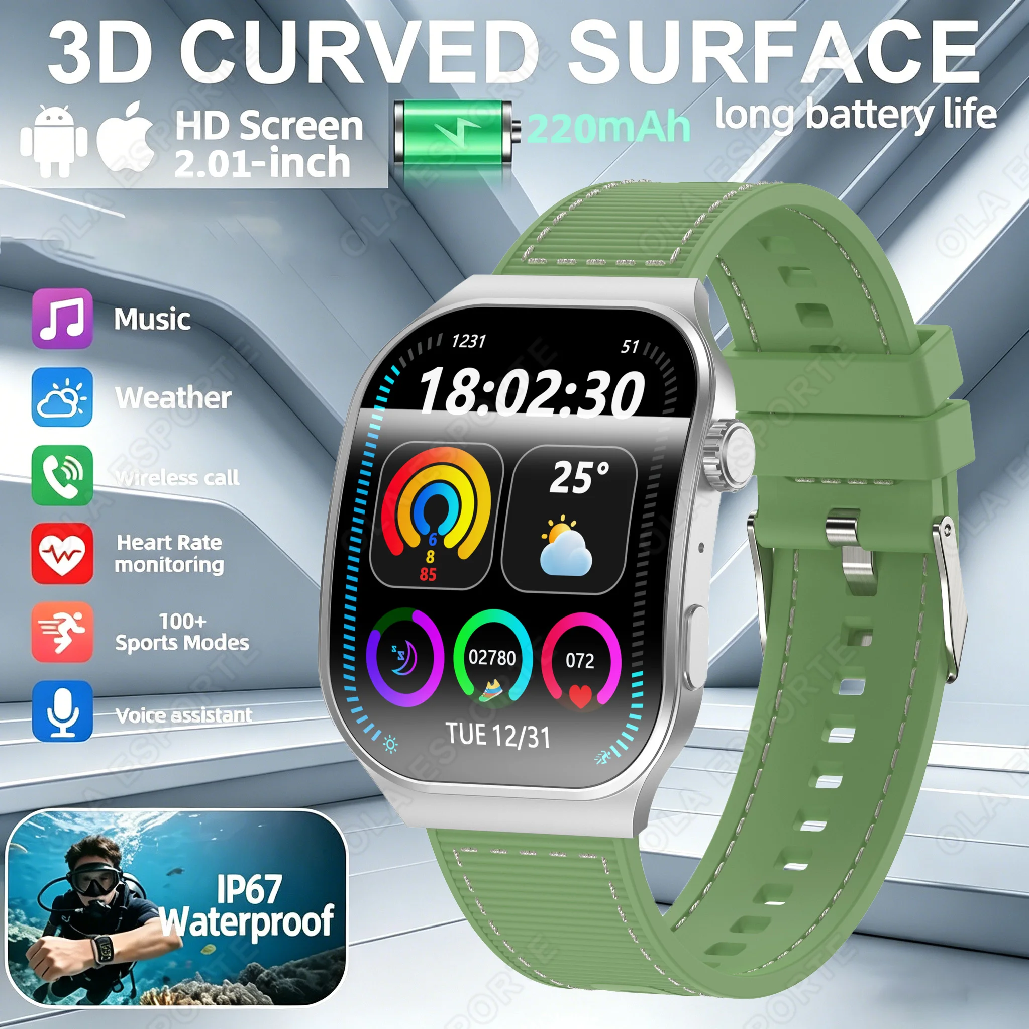 Bluetooth Call Smart Watch for Men