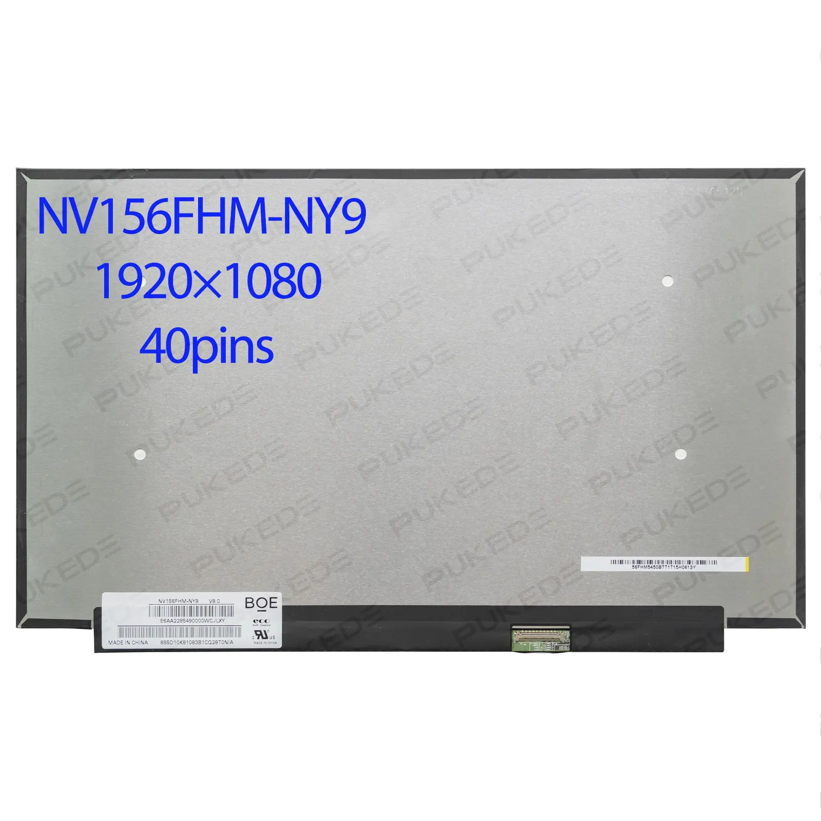 

15.6"Laptop LCD Screen 165Hz NV156FHM-NY9 NY7 fit B156HAN12.1 LP156WFG-SPT1 for DELL G15 5510 5515 1920x1080 165Hz Display 40pin