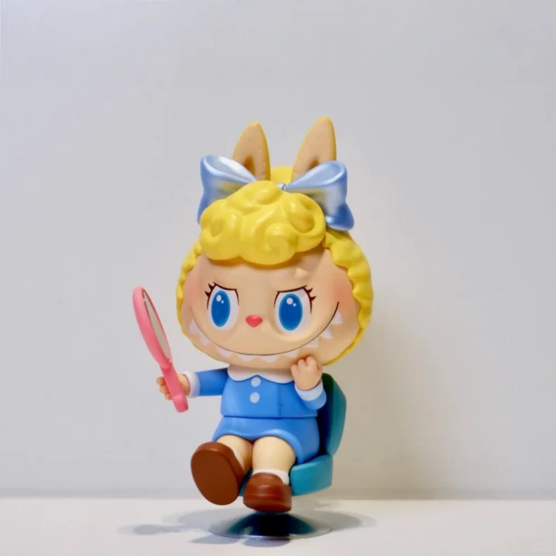 Original POPMART Labubu Retro Friseursalon Blind Box Actionfigur Sammlerstück Schreibtischdekoration Auto-Ornament Geburtstagsüberraschungsgeschenk – Detail 4