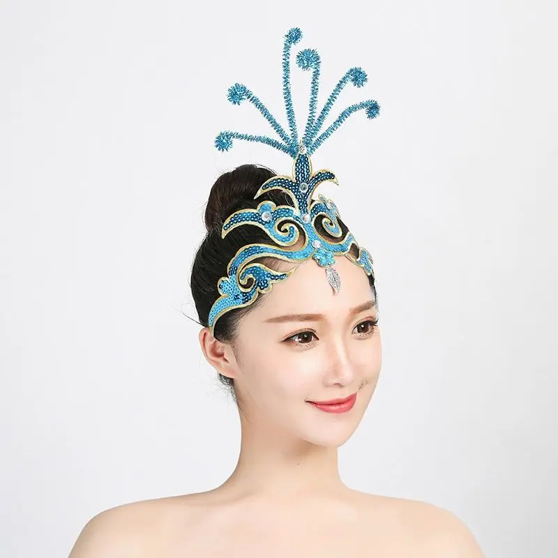 Posticci per danza glitterati: fermagli per capelli scintillanti per spettacoli teatrali e spettacoli di danza moderna