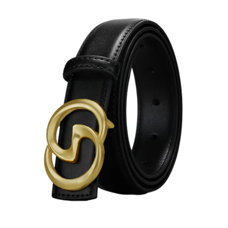 Cintura da donna in vera pelle, cintura sottile jeans casual versatile cintura decorativa