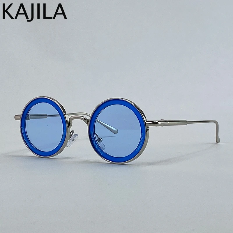 Kleine Rahmen Runde Steampunk Sonnenbrille Männer 2026 Luxus Marke Retro Punk Sonnenbrille Für Männliche Klassische Fahren Brillen UV400 – Detail 5