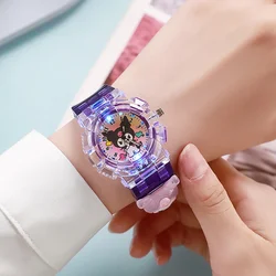 Children's Watch Cartoon Kuromis Luminous Electronic Watch Female Student Digital Pointer Quartz Watchs Kid's Birthday Gifts