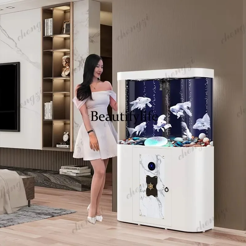 Q181 New household smart acrylic bottom filter, water-free dry and wet separation, living room landscaping goldfish tank