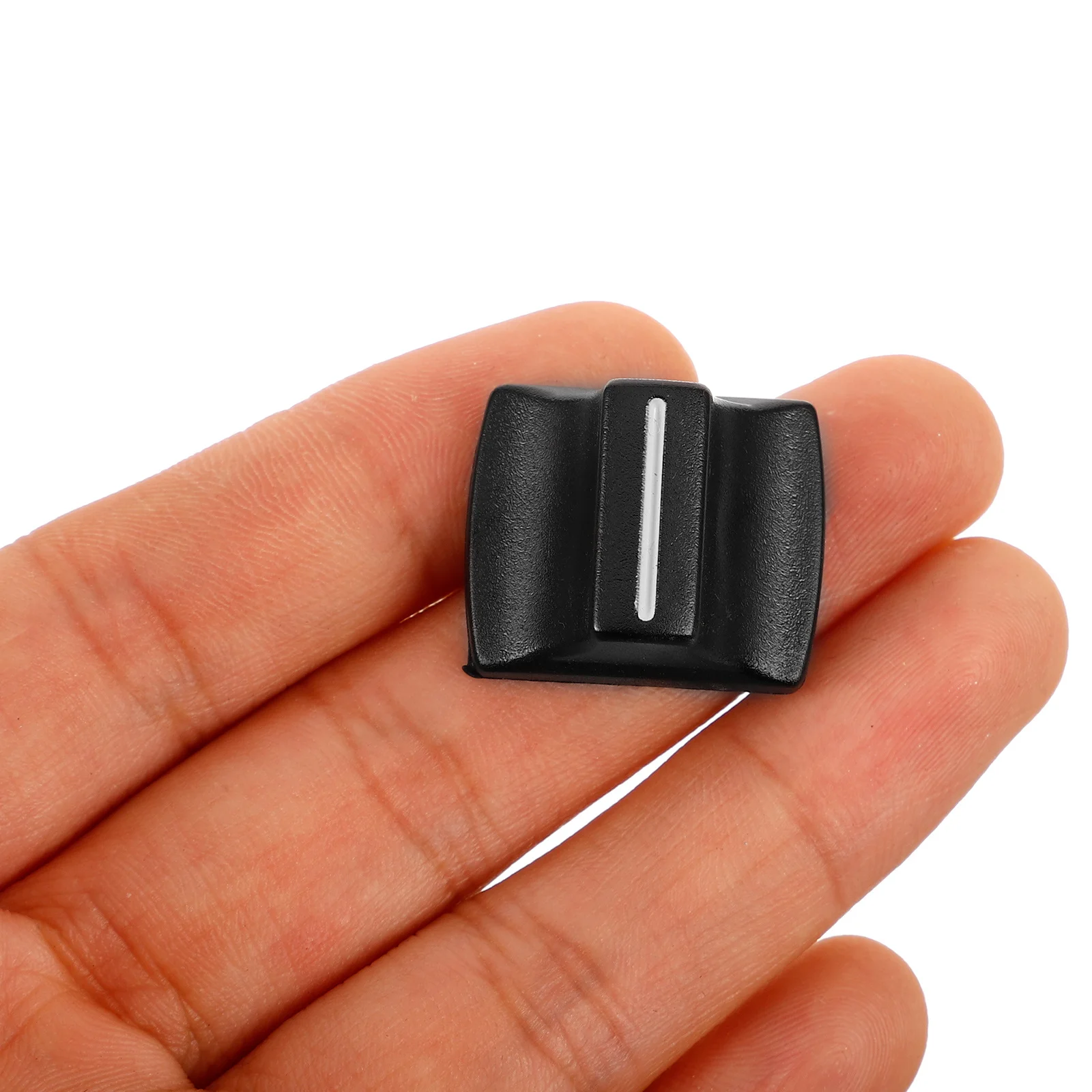 

8Pcs Mixer Slider Fader Caps Plastic Push Potentiometer Caps Straight Sliders Console Audio Control Knobs Black Replacement