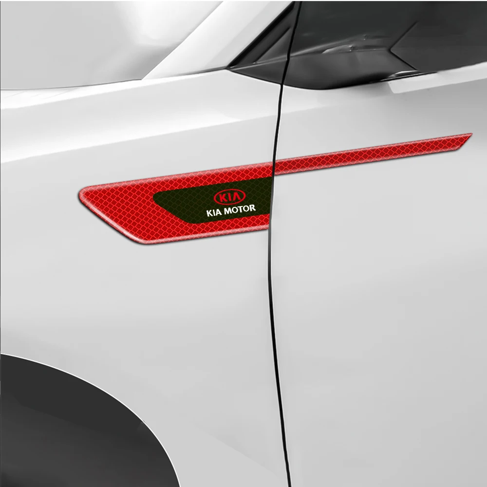 سيارة درابزين السلامة تحذير ملصق المضادة للتصادم مائي لكيا سبورتاج بيكانتو ريو Ceed سيراتو الروح سورينتو KN اكسسوارات السيارات #2
