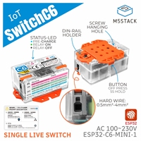 M5Stack Official Single Live Wire Wi-Fi Smart Switch (ESP32-C6)