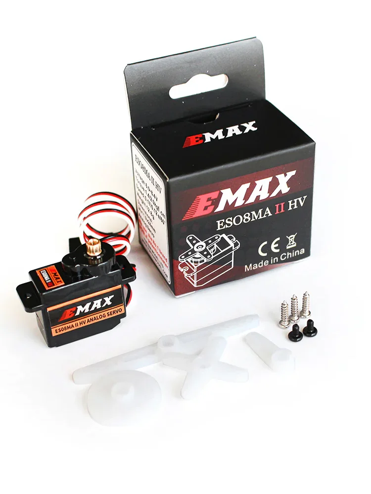 Emax ES08MA II HV 6V-8.4V 12g Metal Gear Servo analogico per RC UAV/elicotteri/aereo/camion/barca/accessori per auto