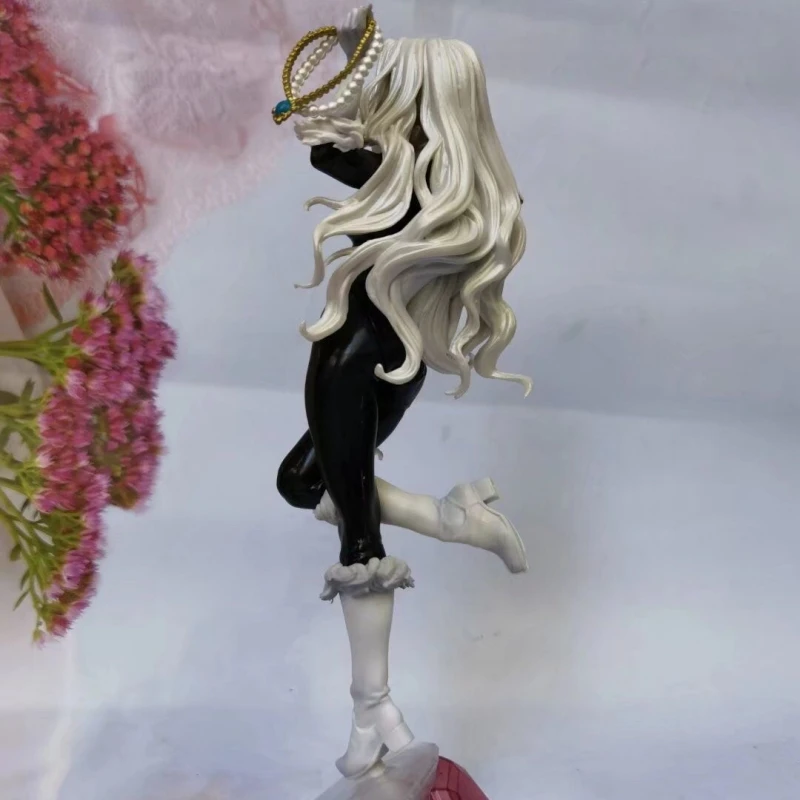 25cm Marvel The Amazing Spider-man Black Cat Felicia Hardy Gk Pvc Figures Model Collection Toys Gifts Action Model Display Doll