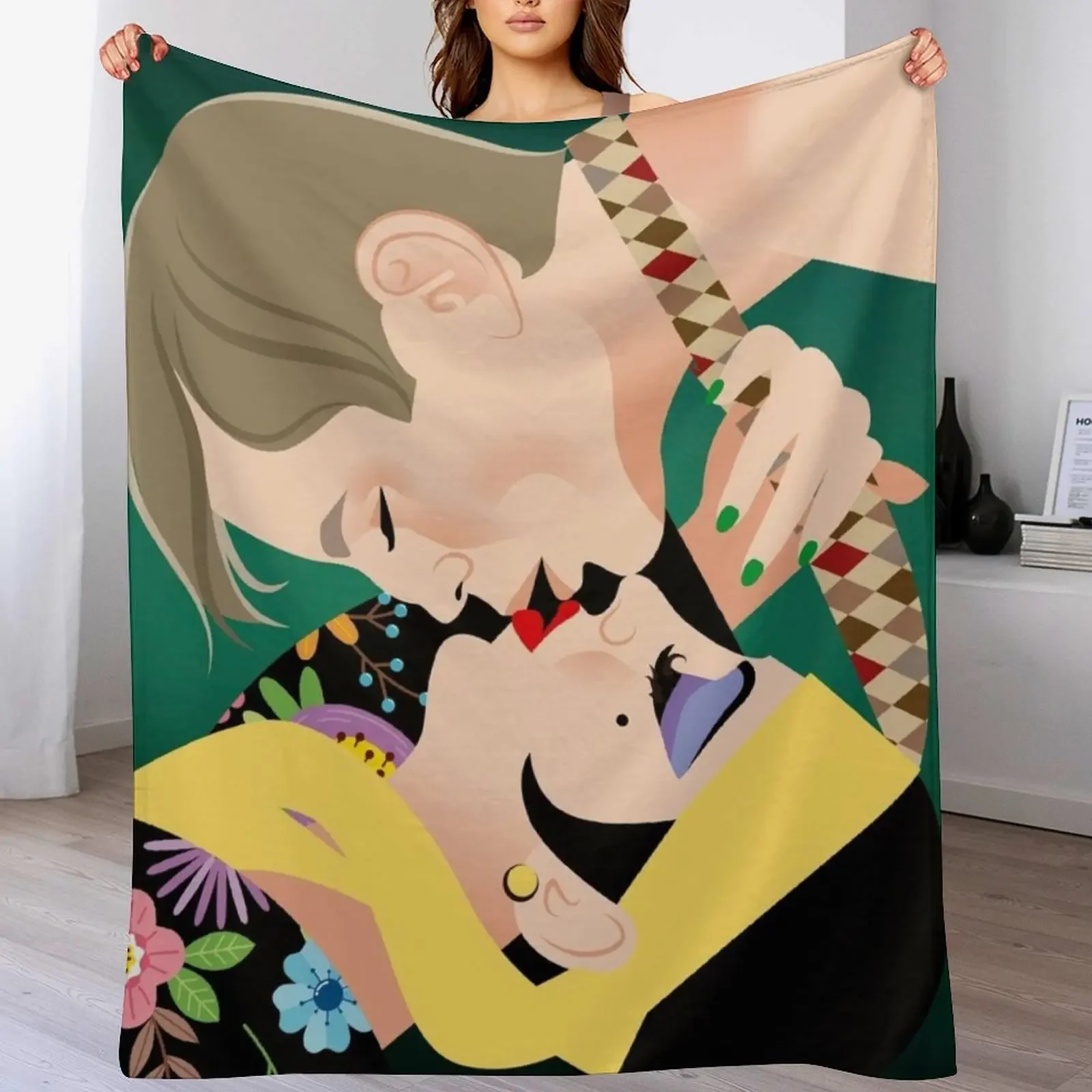 

Upside down kiss Throw Blanket Summer Beddings Luxury Throw Sofa Throw Soft Big Blankets