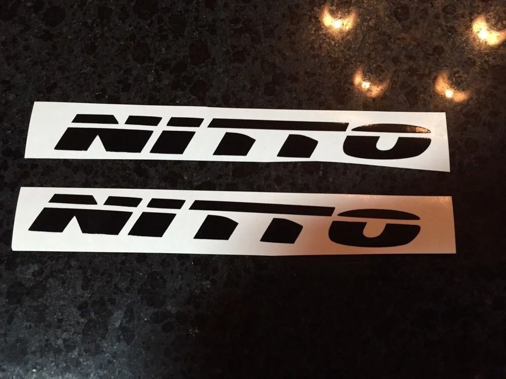 For (2Pcs) X2 Nitto Tire Vinyl Decal 5