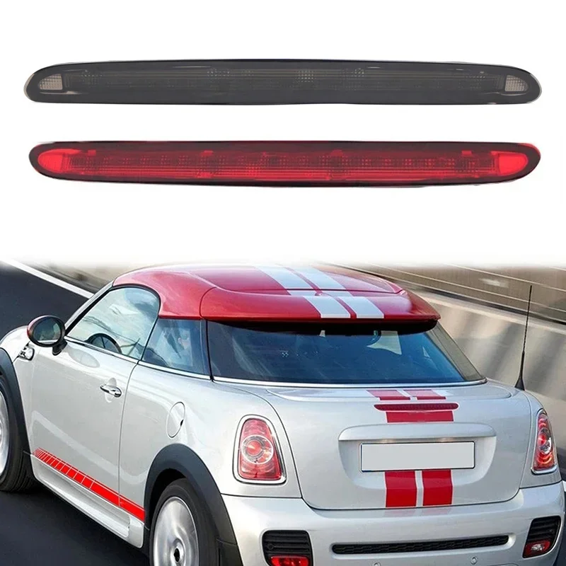 1Pc Red/Black For Mini Cooper R58 Coupe 2012 2013 2014 2015 Rear Third Stop Brake Light Additional Lamp 63252758940