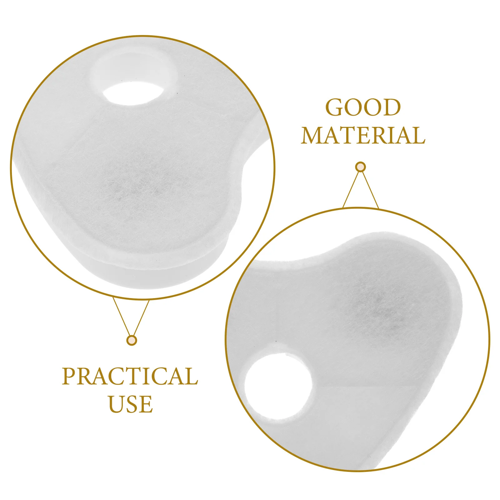 

4Pcs Cat Water Fountain Replacement Filter Heart Shape Activated Carbon Coconut Shell Filter for Pet Fountain Pet Supplies