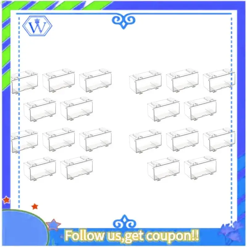 

A55P-20Pcs Clear Acrylic Display Case For Car Mold, Wheels Car Model Display Case Scale Wheel Display Case A