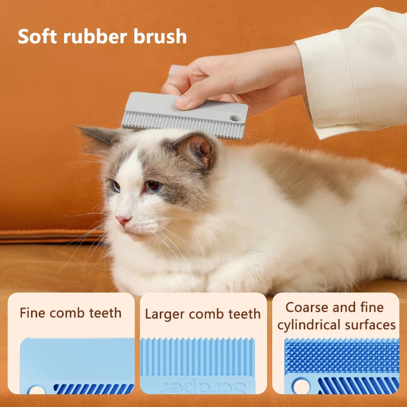 Reusable Pet Cat Hair Fur Brush Static Dusting Cleaning Brushes Manual Cleaner Tool Pet Hair Removal Brush Pet Grooming Brush