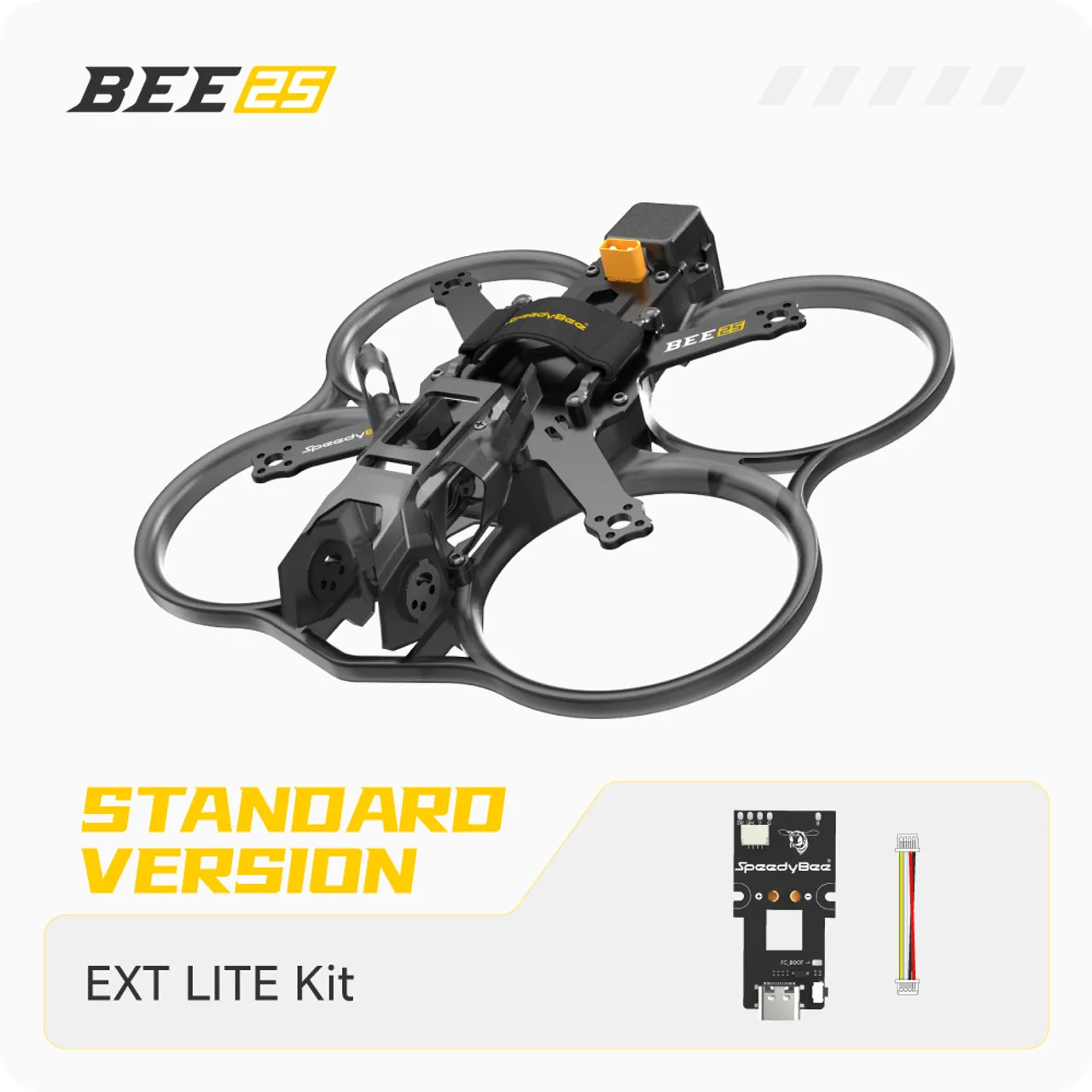 مجموعة إطارات الطائرة بدون طيار SpeedyBee Bee25 مقاس 2.5 بوصة PRO/LITE EXT ضبط لاسلكي لوحدة الهواء O3/Link/Vista Frame