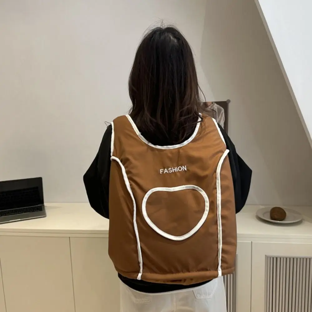 لطيف إلكتروني التطريز الحب سترة ظهره النايلون بلون الطلاب حقيبة مدرسية الكورية نمط حقيبة التخزين حقيبة كتف في الهواء الطلق