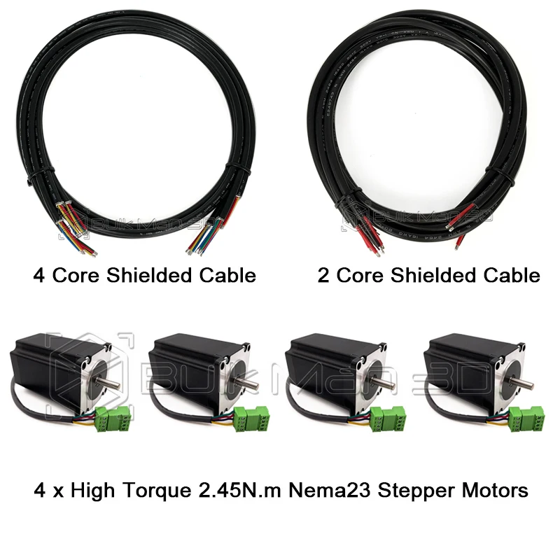 Imagem -03 - Pacote de Controlador Cnc com Nema23 High Torque Motores de Passo para Ultimate Bee Máquina Queenbee 2.4 Nema 2.45n.m v5