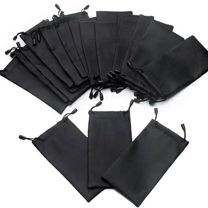 10-100PCS Tragbare Weiche Tuch Wasserdichte Sonnenbrille Tasche Mikrofaser Staub Lagerung Beutel Gläser Tragen Tasche Brillen Fall Container – Detail 1