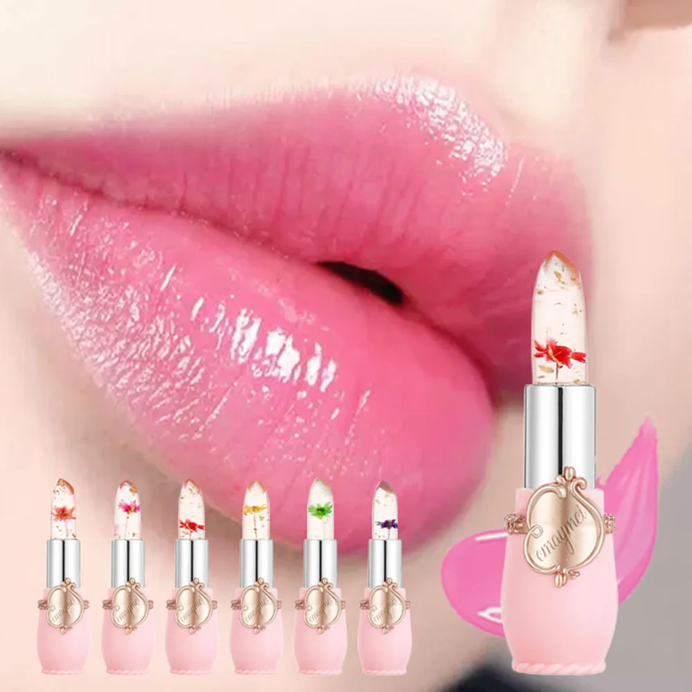 Bálsamo labial hidratante de longa duração, batom tipo flor, maquiagem, cosméticos, tslm2