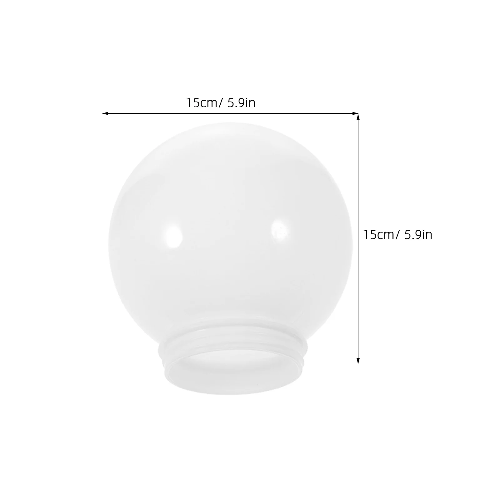 3 قطعة عاكس الضوء الكرة الاكريليك غطاء مصباح استبدال للسقف جدار ضوء الشارع في الهواء الطلق حديقة الشرفة فناء ديكور