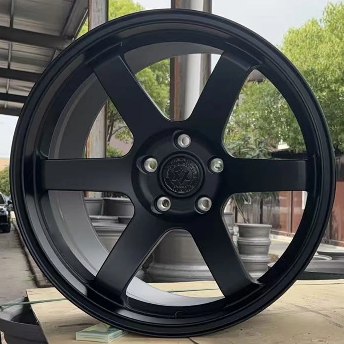 Viaol Custom Chrome 16-26 Inch Chrome Blue Forged Alloy Wheels Matte Black Car Rims for Model Y Macan GLA45 GLC63 GTI RS6 RS7